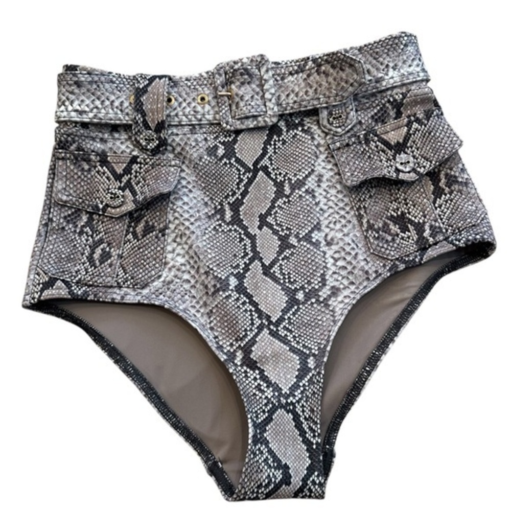 Zimmermann snake skin print bikini bottom NWOT
